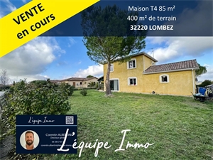 maison-villa à la vente -   32220  LOMBEZ, surface 85 m2 vente maison-villa - APR666466